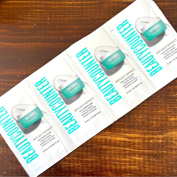 8 Samples- Beautycounter Reflect Effect AHA Smoothing Facial Mask - Picture 1 of 6